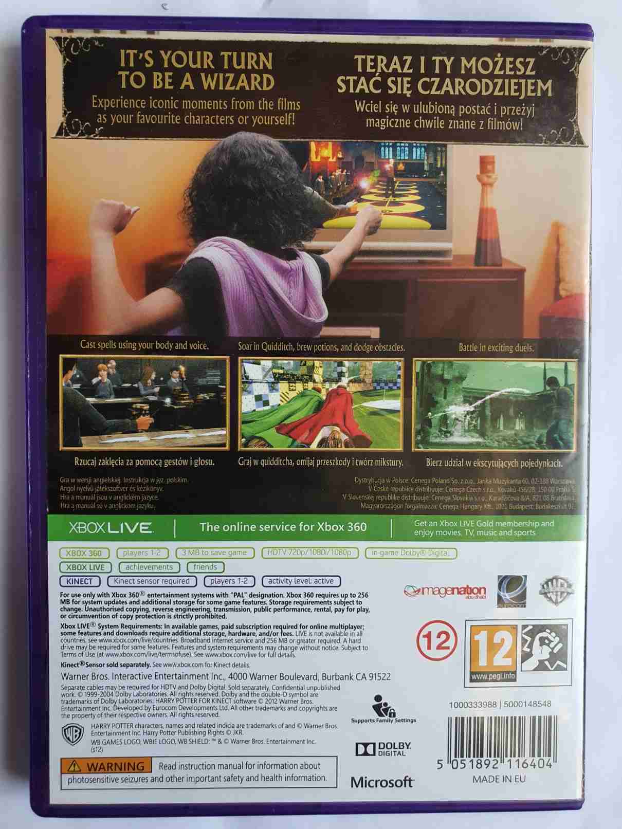 Harry Potter FOR KINECT -EN-