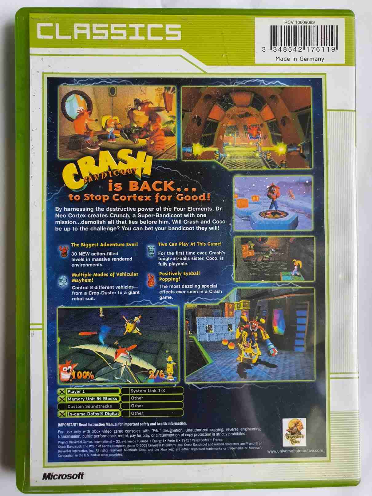 CRASH BANDICOOT -THE WRATH OF CORTEX-EN
