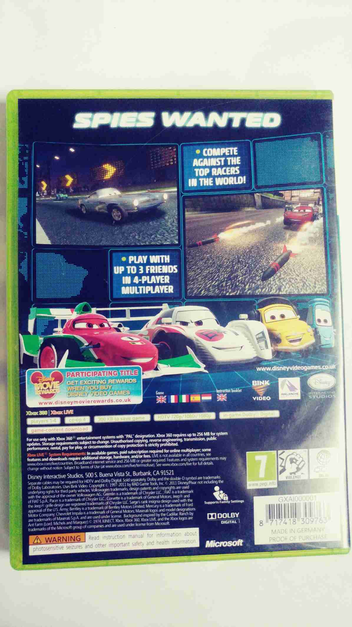DISNEY PIXAR CARS 2-EN-