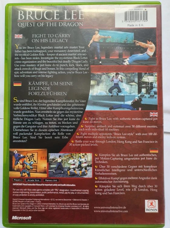 BRUCE LEE QUEST OF THE DRAGON -EN-