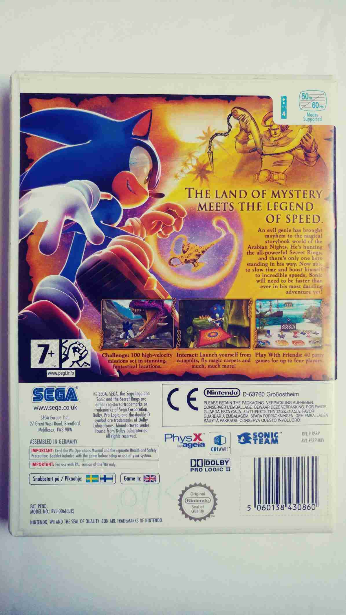 SONIC AND THE SECRET RINGS -EN-