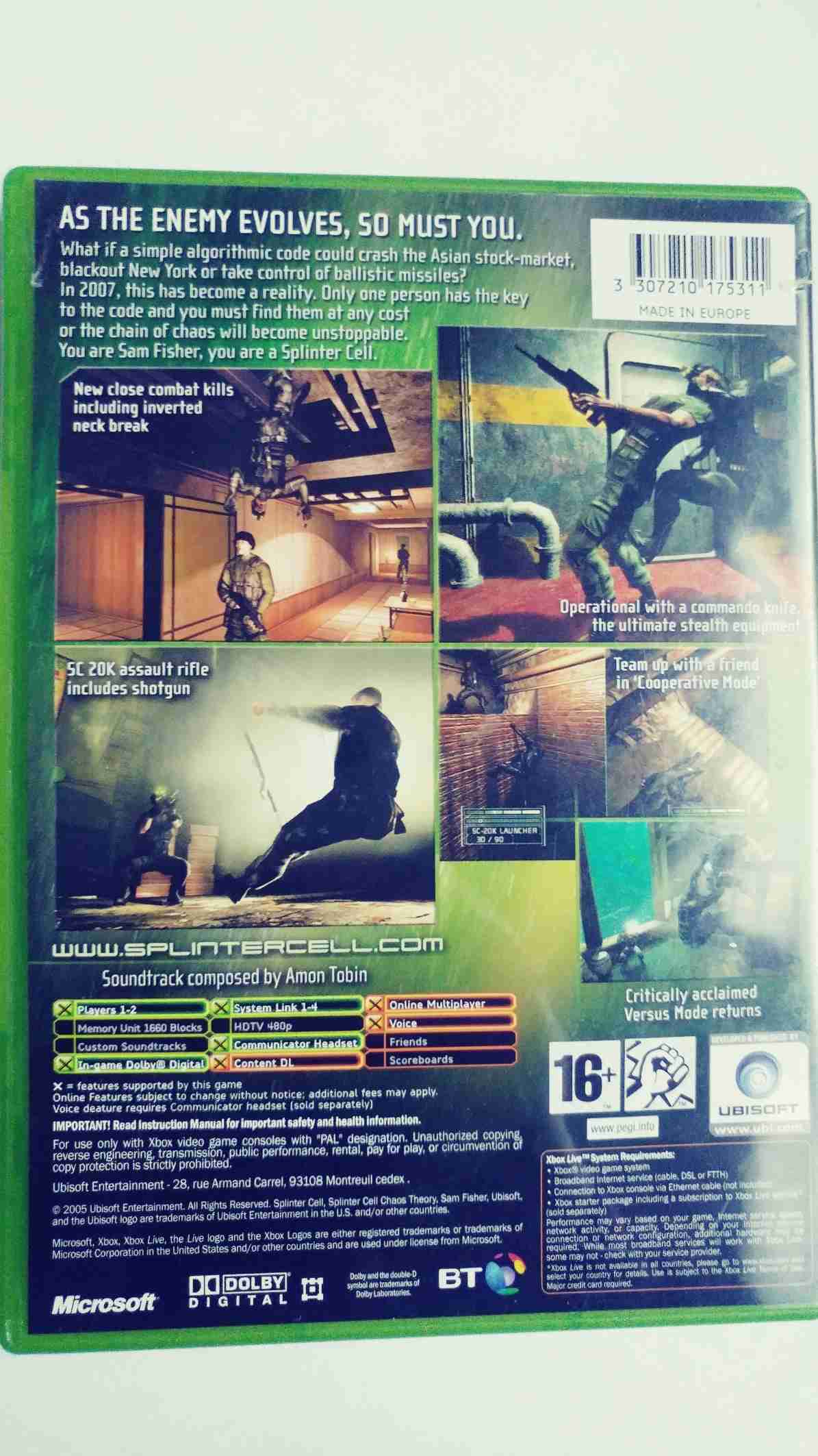 TOM CLANCI,S-SPLINTER CELL CHAOS THEORY-EN-