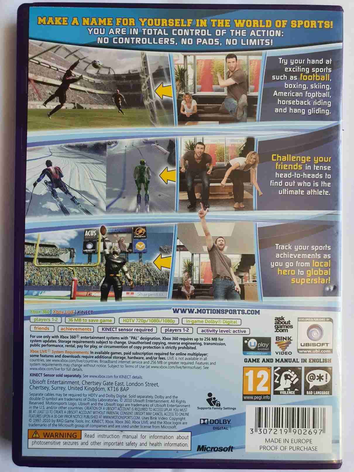 MOTIONSPORTS PLAY FOR REAL-EN-