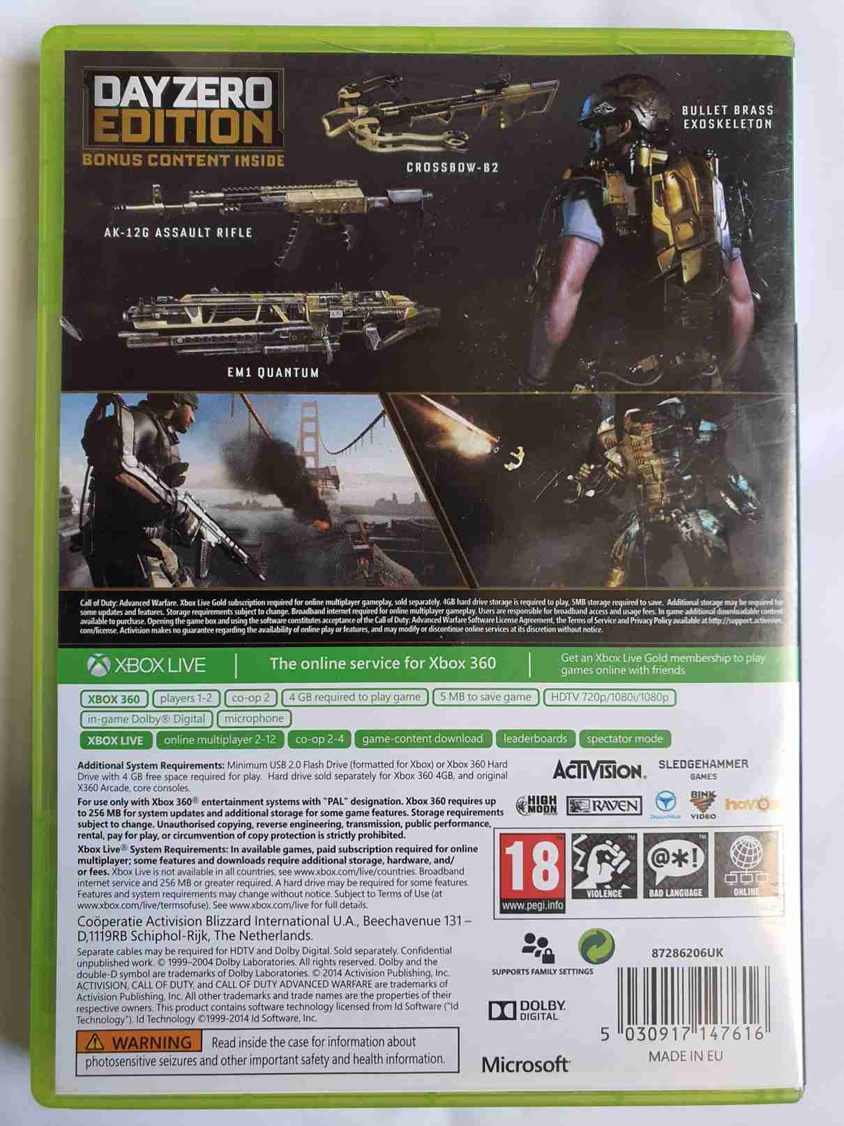 CALL OF DUTY ADVANCED WARFARE DAY ZERO EDITION -EN-