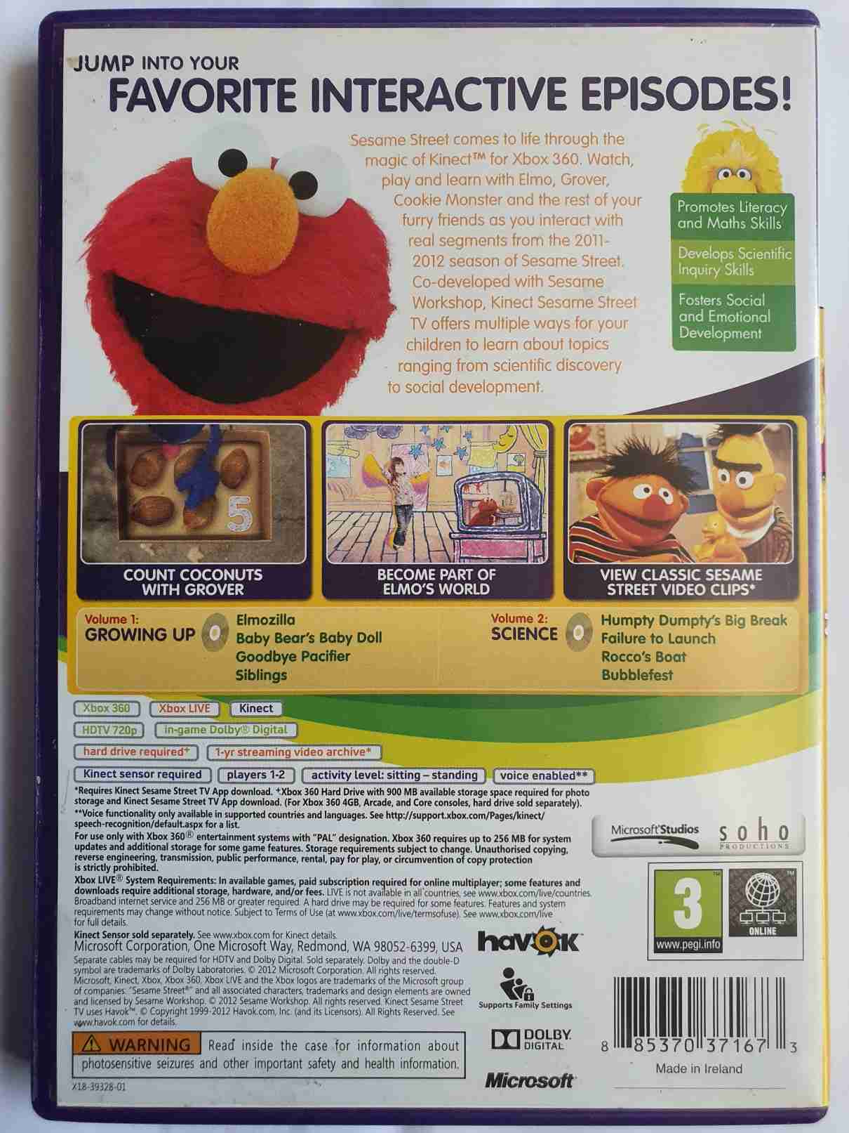 KINECT 123 SESAME STREET TV- SEASONS 1-EN-