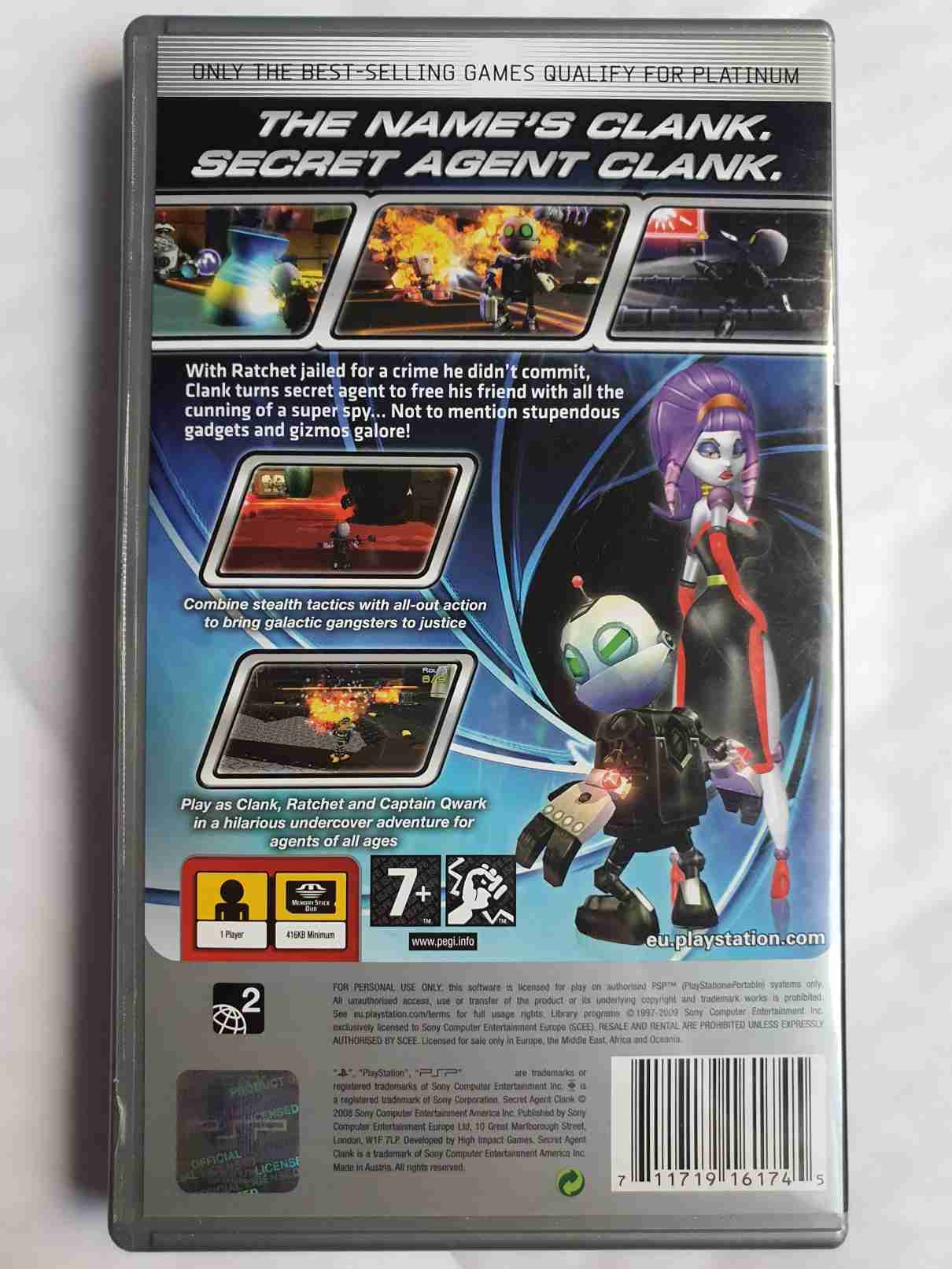 SECRET AGENT CLANK-EN-PLATINUM-