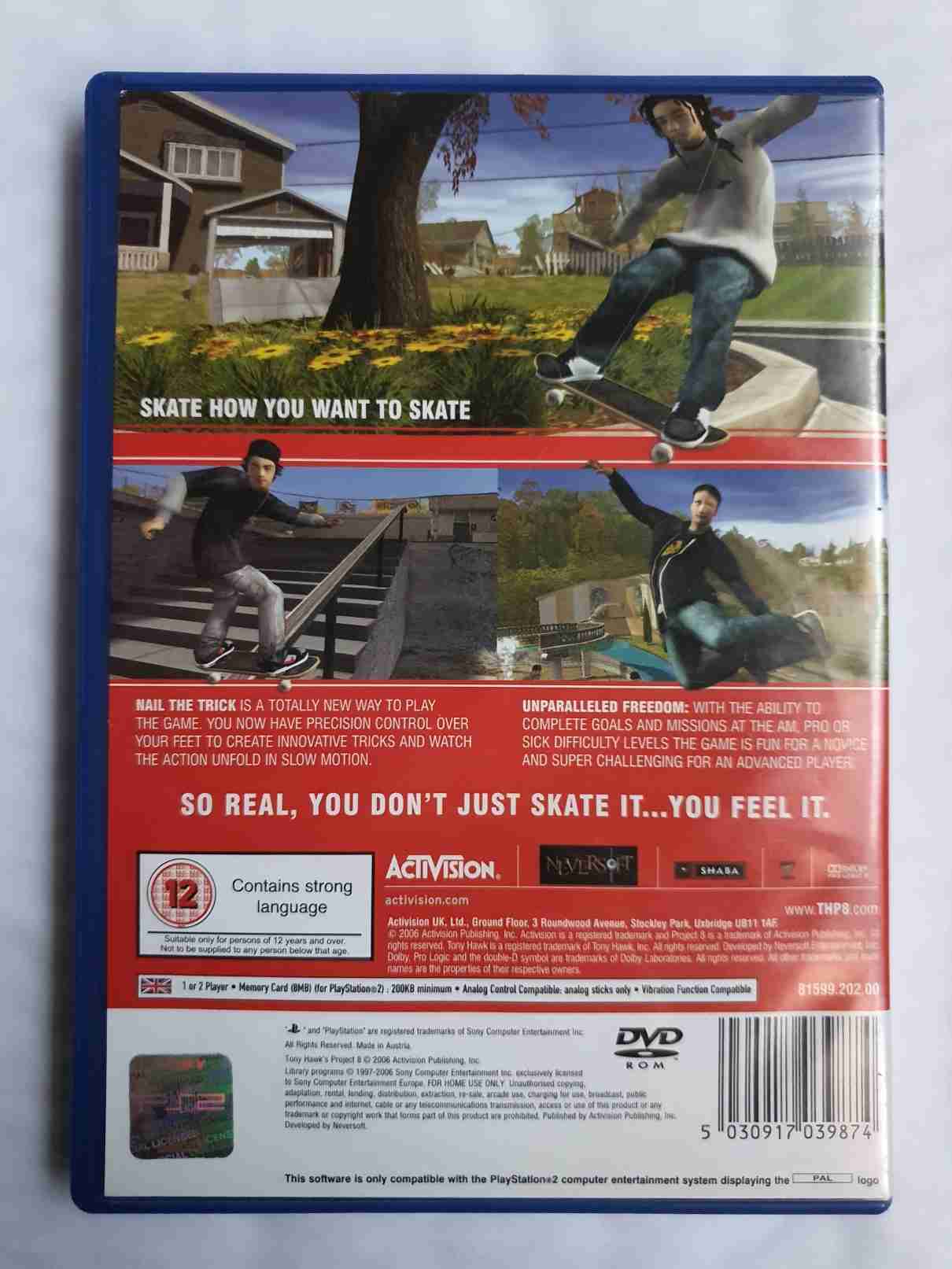 TONY HAWK,S PROJECT 8-EN-