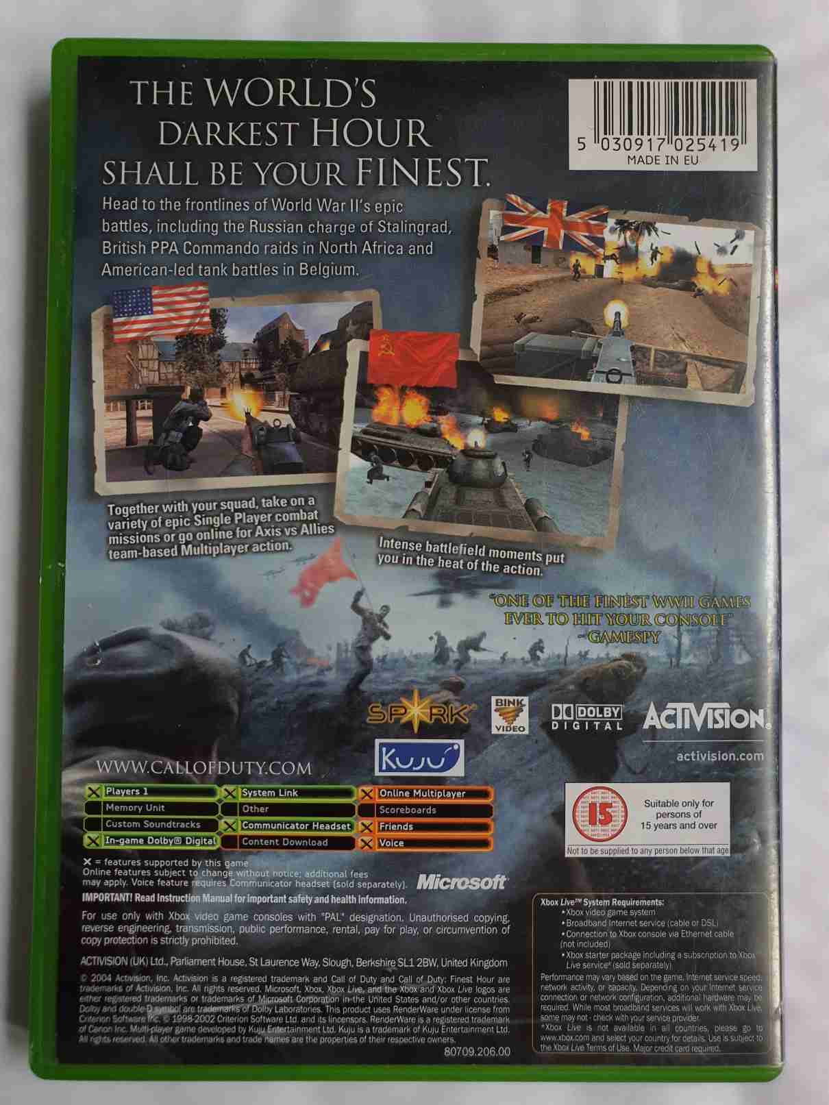 CALL OF DUTY FINEST HOUR-EN-