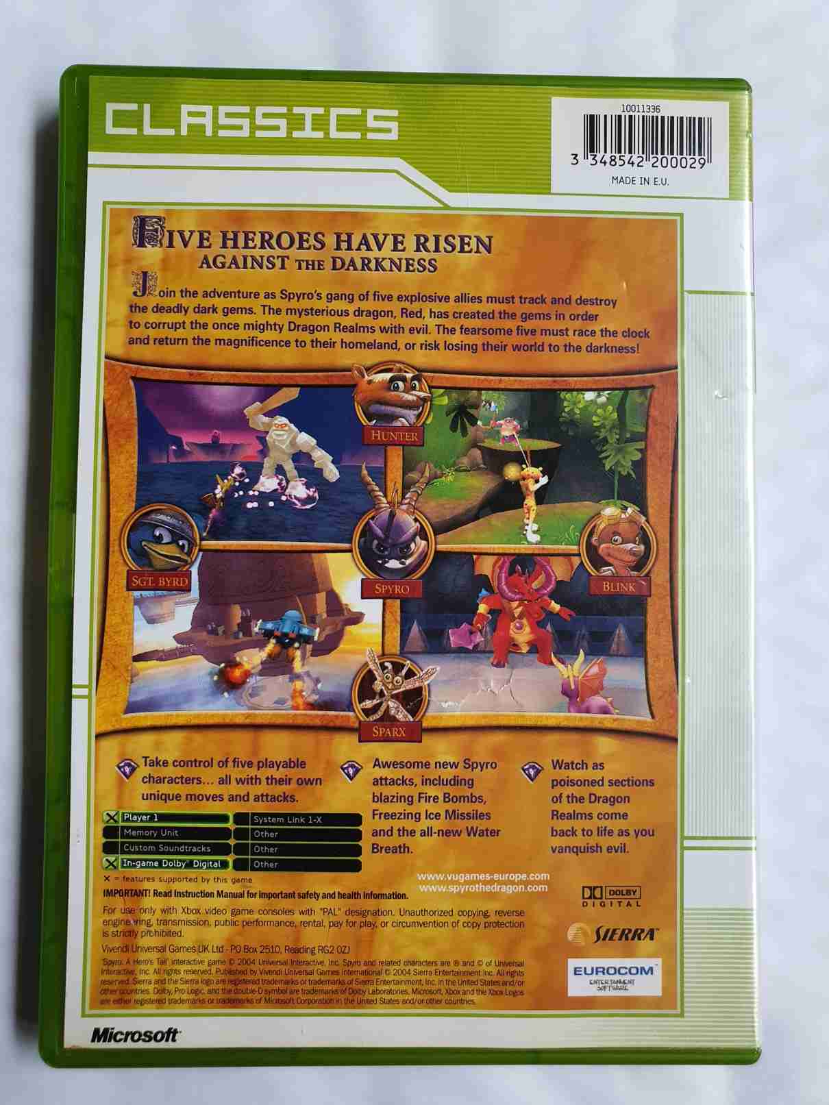 SPYRO A HEROE,S TAIL-EN-CLASIC-