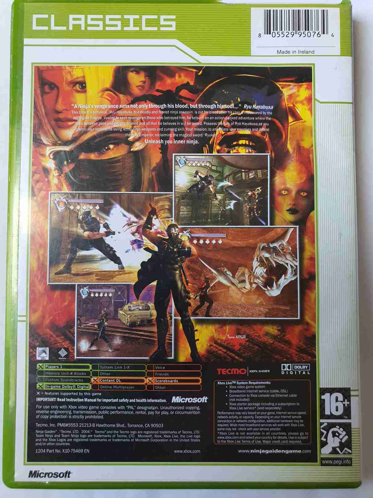 NINJA GAIDEN-EN-CLASSICS