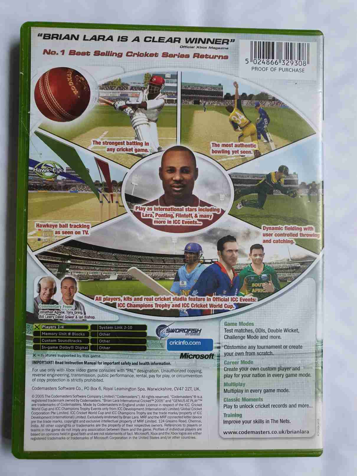 BRIAN LARA INTERNATIONAL CRICKET-EN
