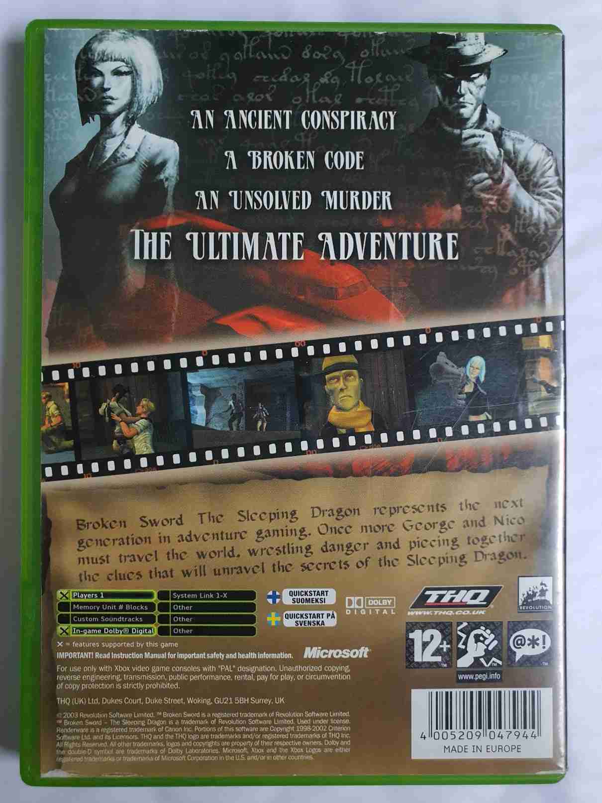BROKEN SWORD THE SLEEPING DRAGON-EN-
