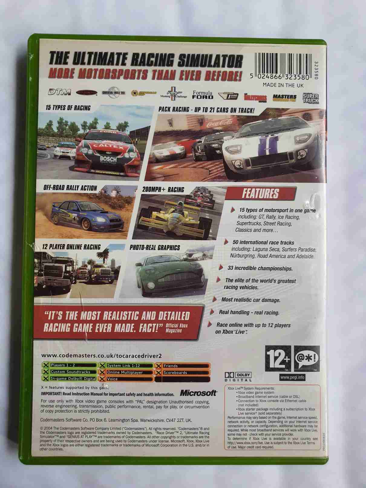 TOCA RACE DRIVER 2-EN-