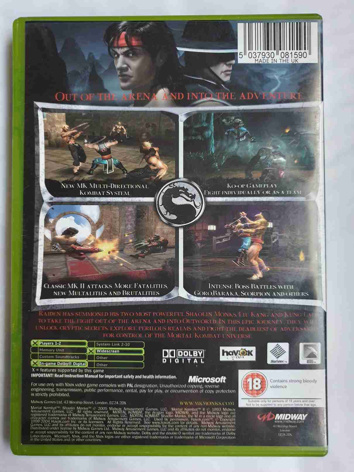 MORTAL KOMBAT SHAOLIN MONKS-EN-