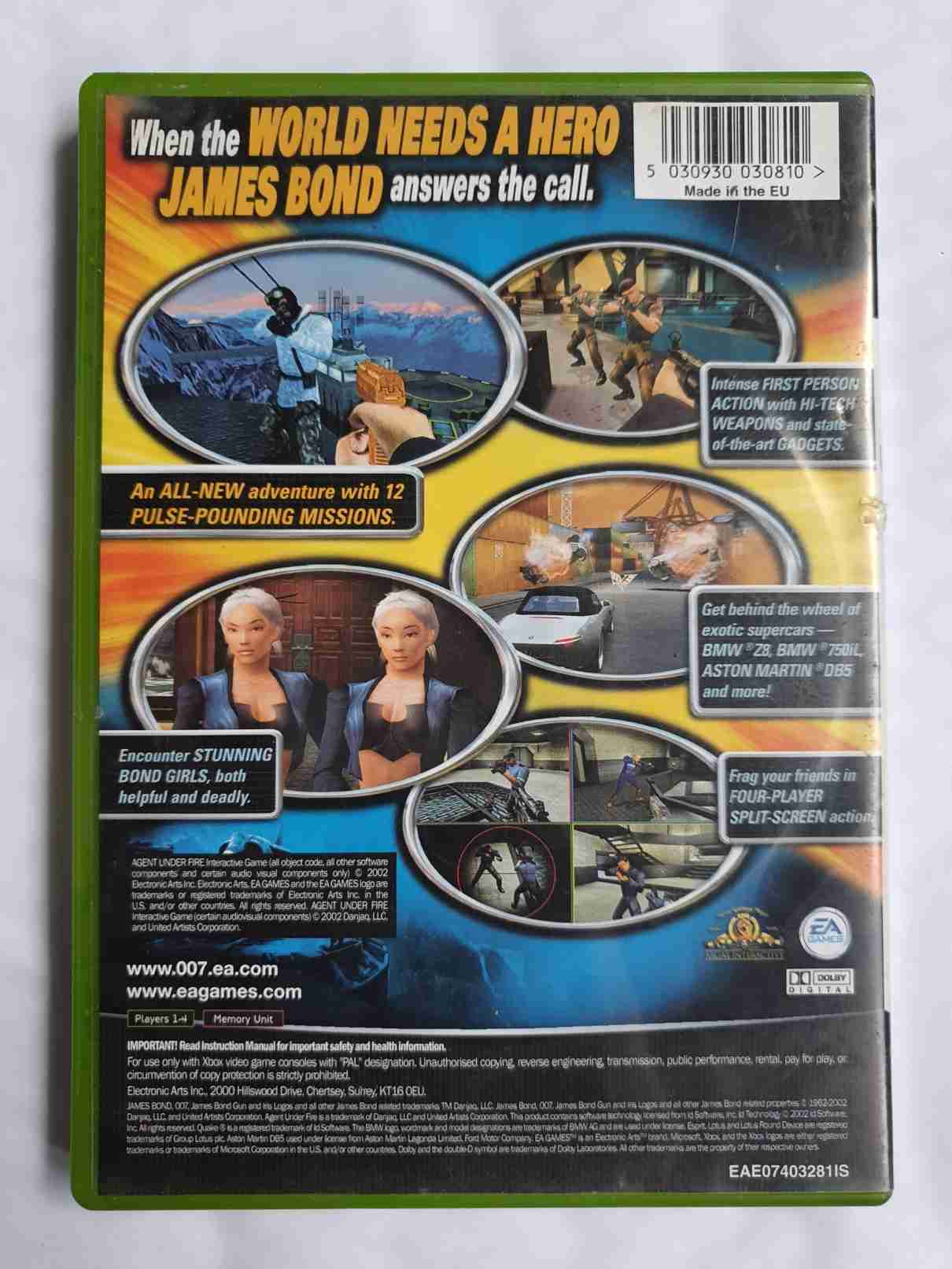 JAMES BOND 007 IN AGENT UNDER FIRE-EN-