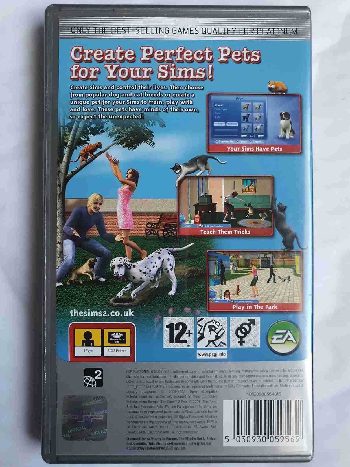 THE SIMS 2 PETS-EN-PLATINUM-