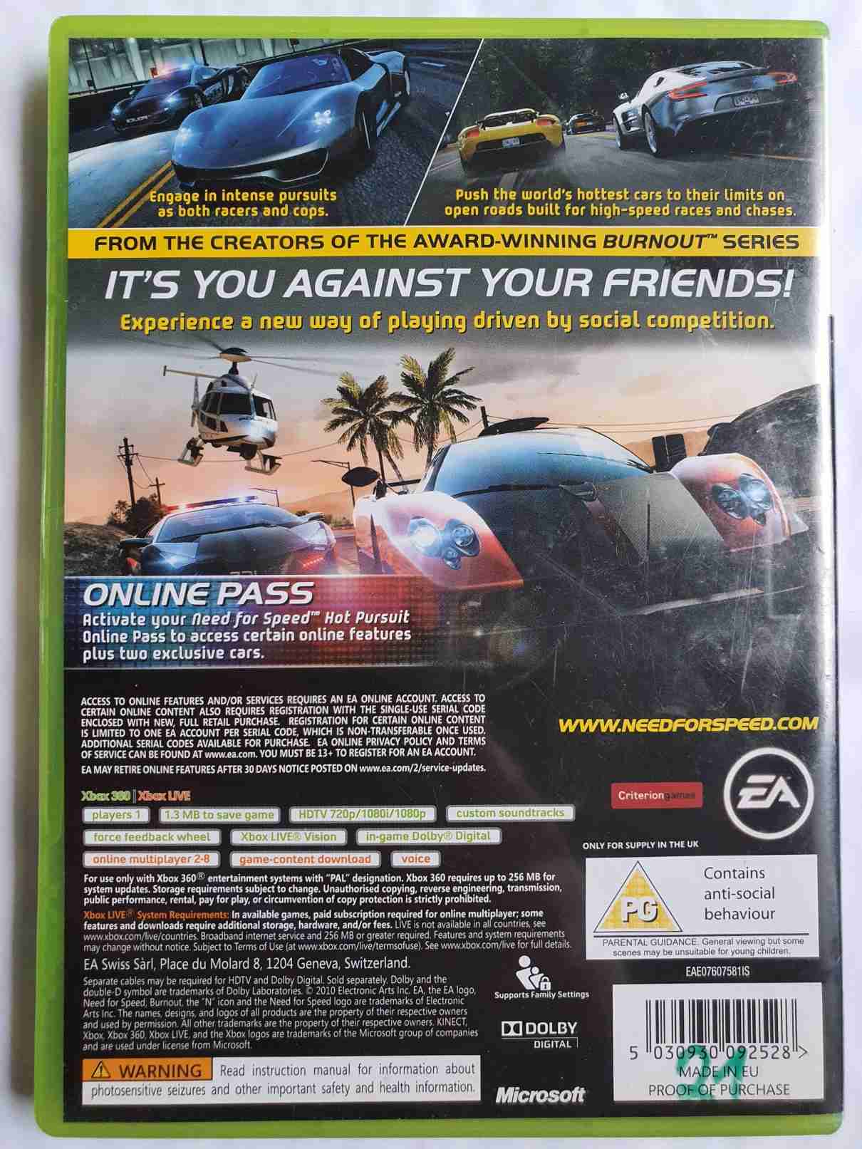 NEED FOR SPEED HOT PURSUIT-EN-