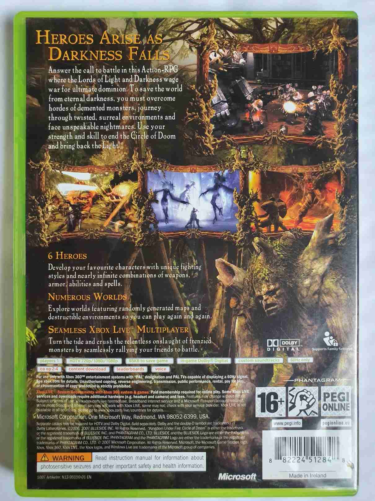 KING DOM UNDER FIRE CIRCLE OF DOOM-EN-