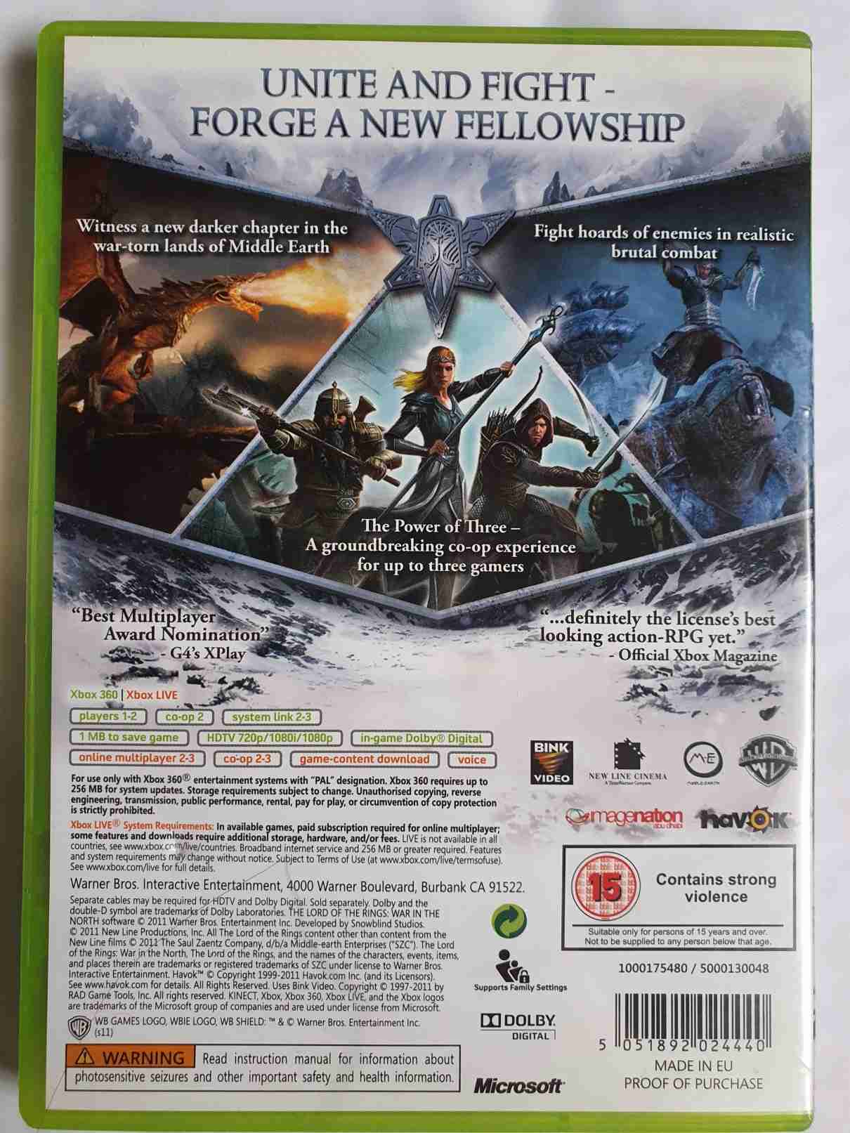 THE LORD OF THE RINGS-WAR IN THE NORTH-EN-