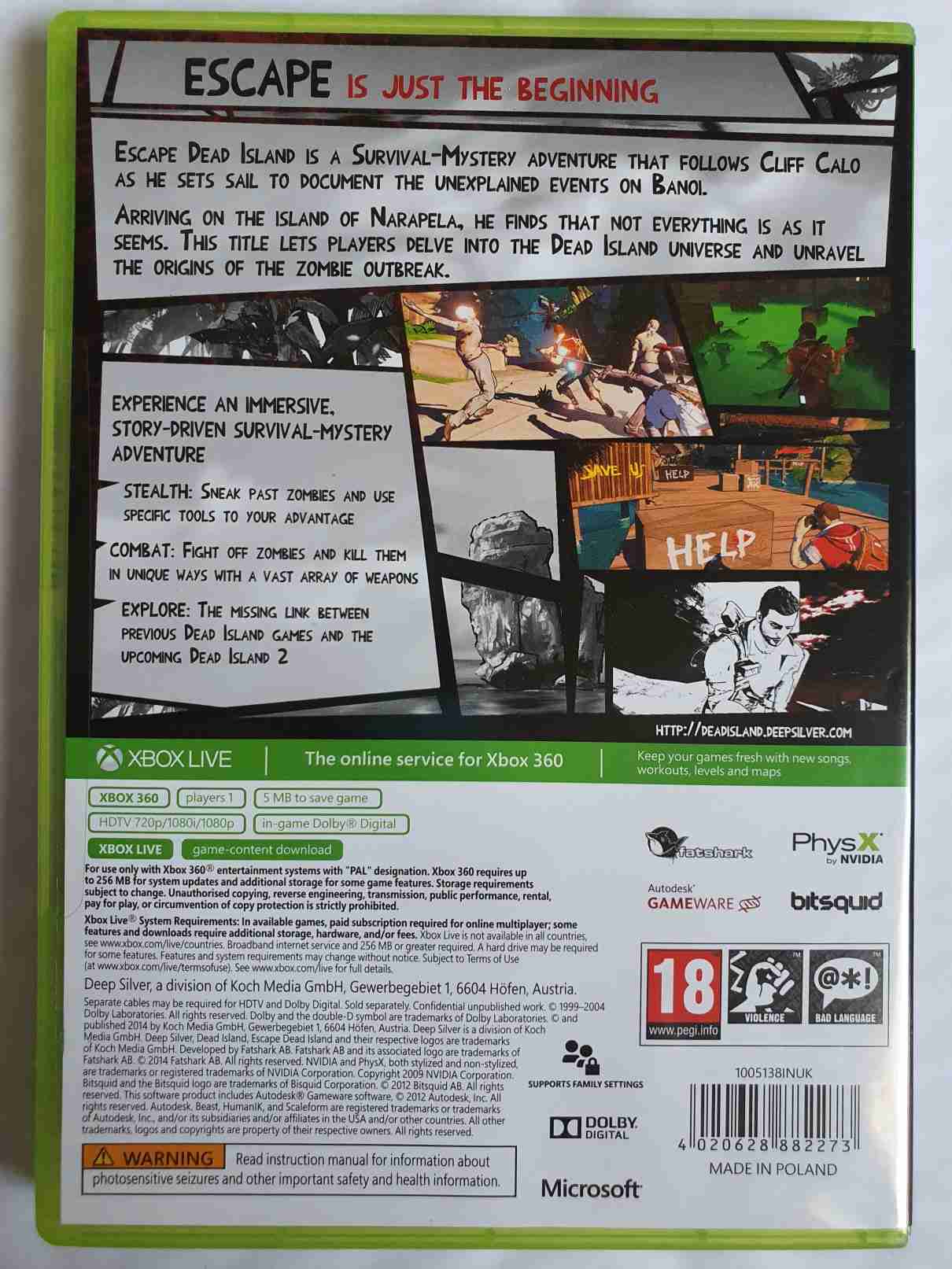 ESCAPE DEAD ISLAND -EN-