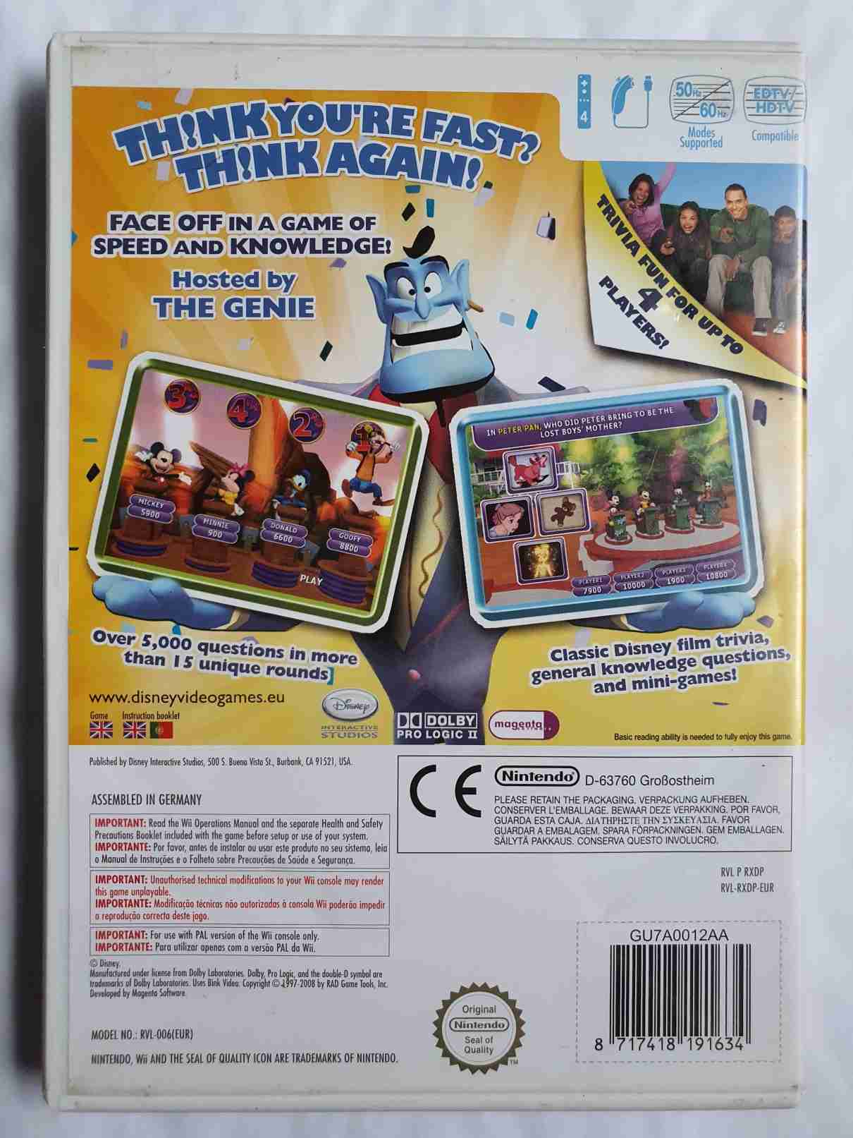 DISNEY THINK FAST-EN-