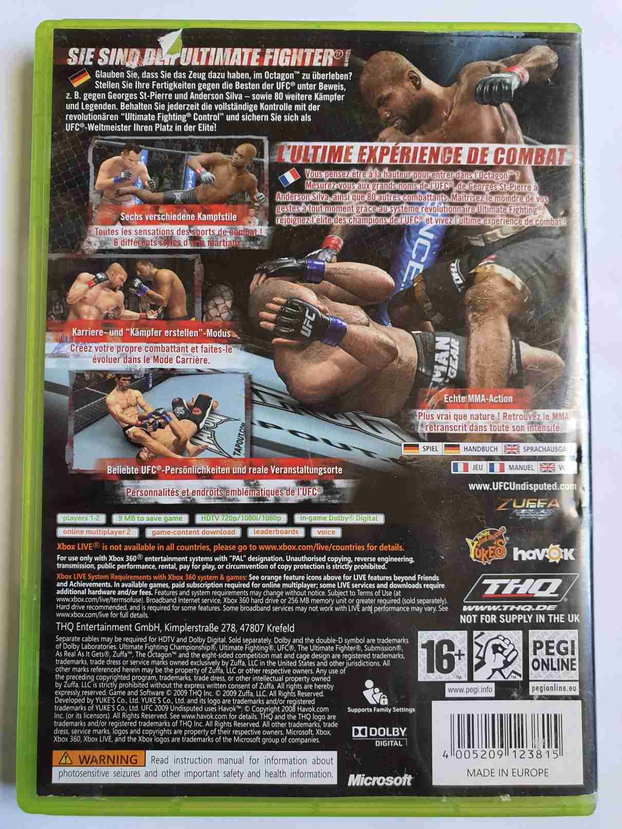 UFC 2009 UNDISPUTED-DE-
