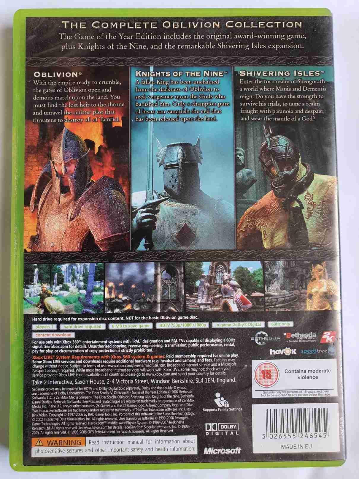 THE ELDER SROLLS IV OBLIVION GAME OF THE YEAR EDITION -EN-