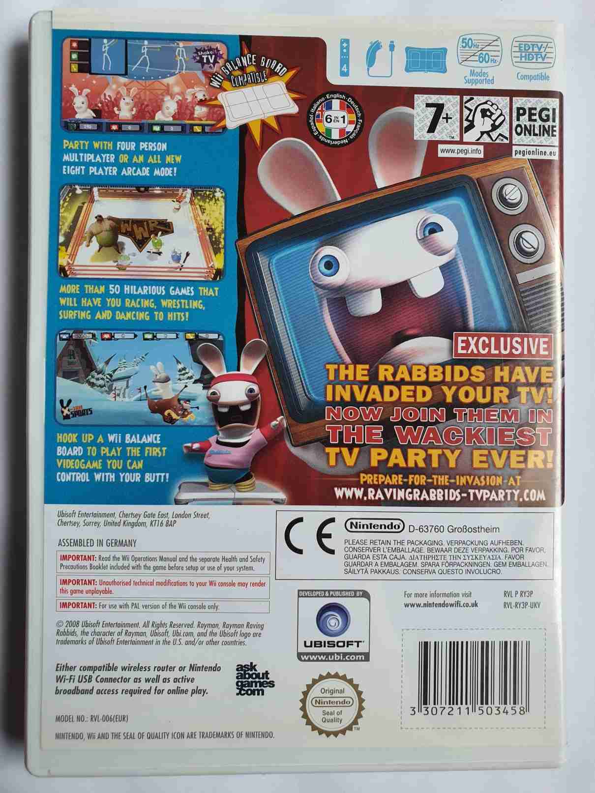 RAYMAN RAVING RABBIDS TV PARTY-EN-