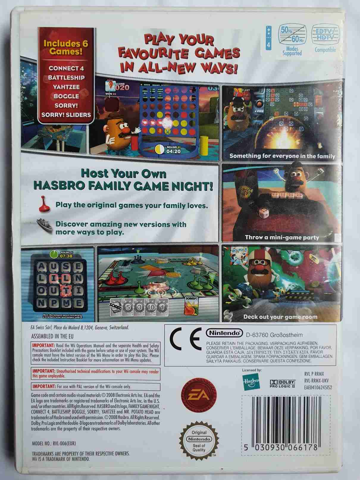 HASBRO FAMILY GAME NIGHT-EN-
