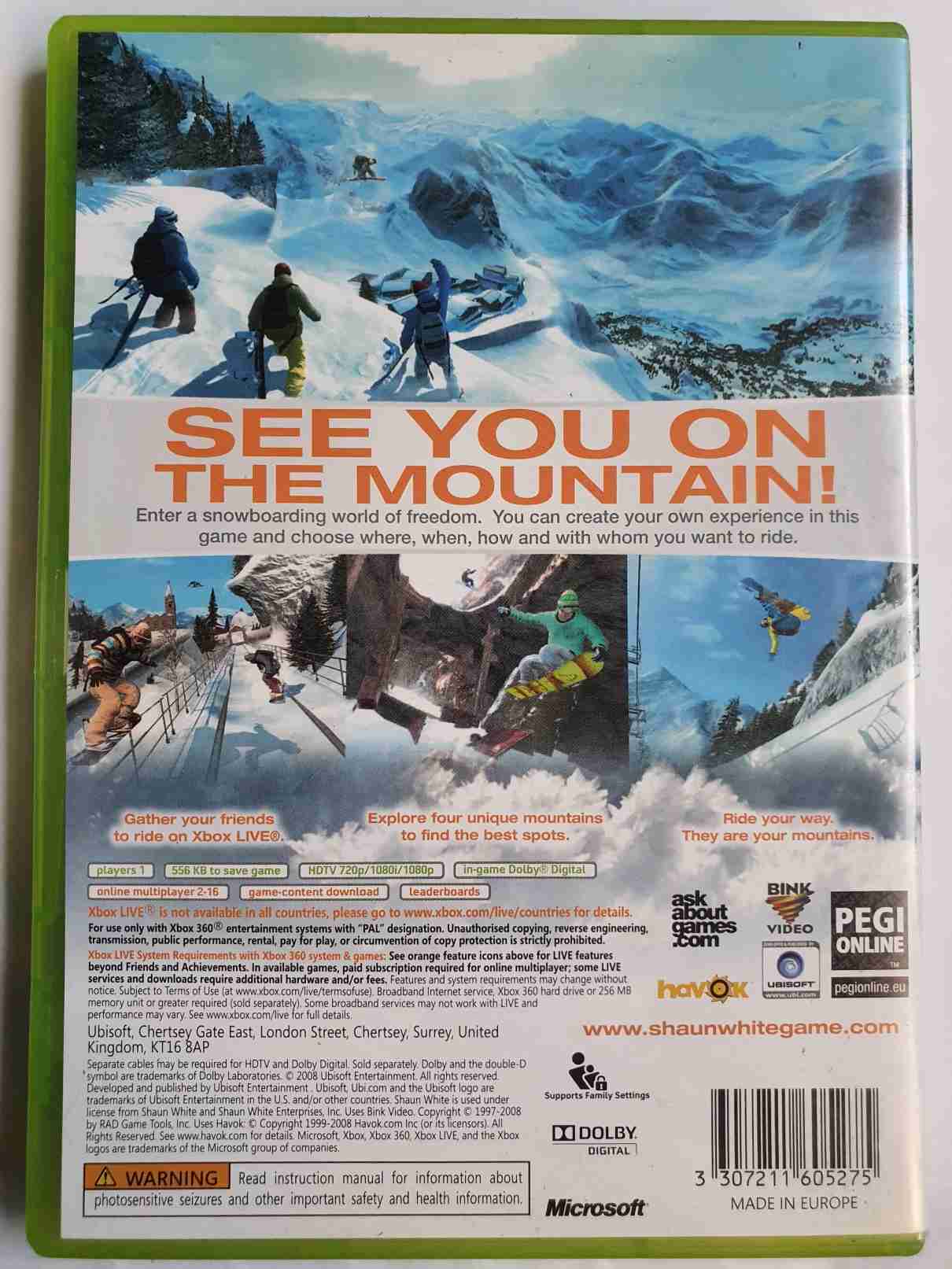 SHAUN WHITE SNOWBOARDING-EN-