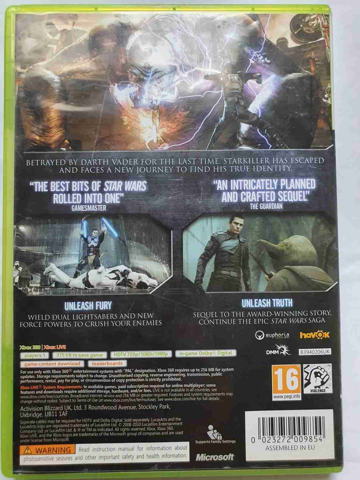 STAR WARS THE FORCE UNLEASHED 2-EN-