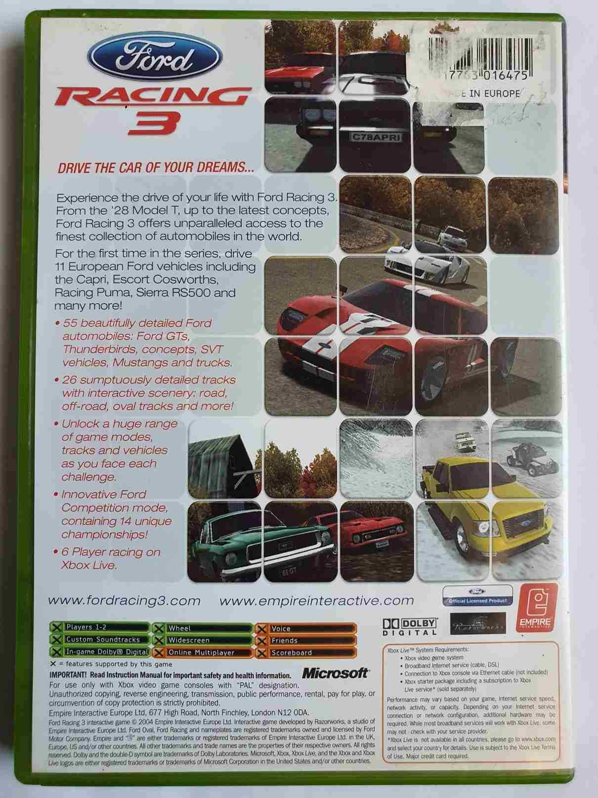 FORD RACING 3-EN-