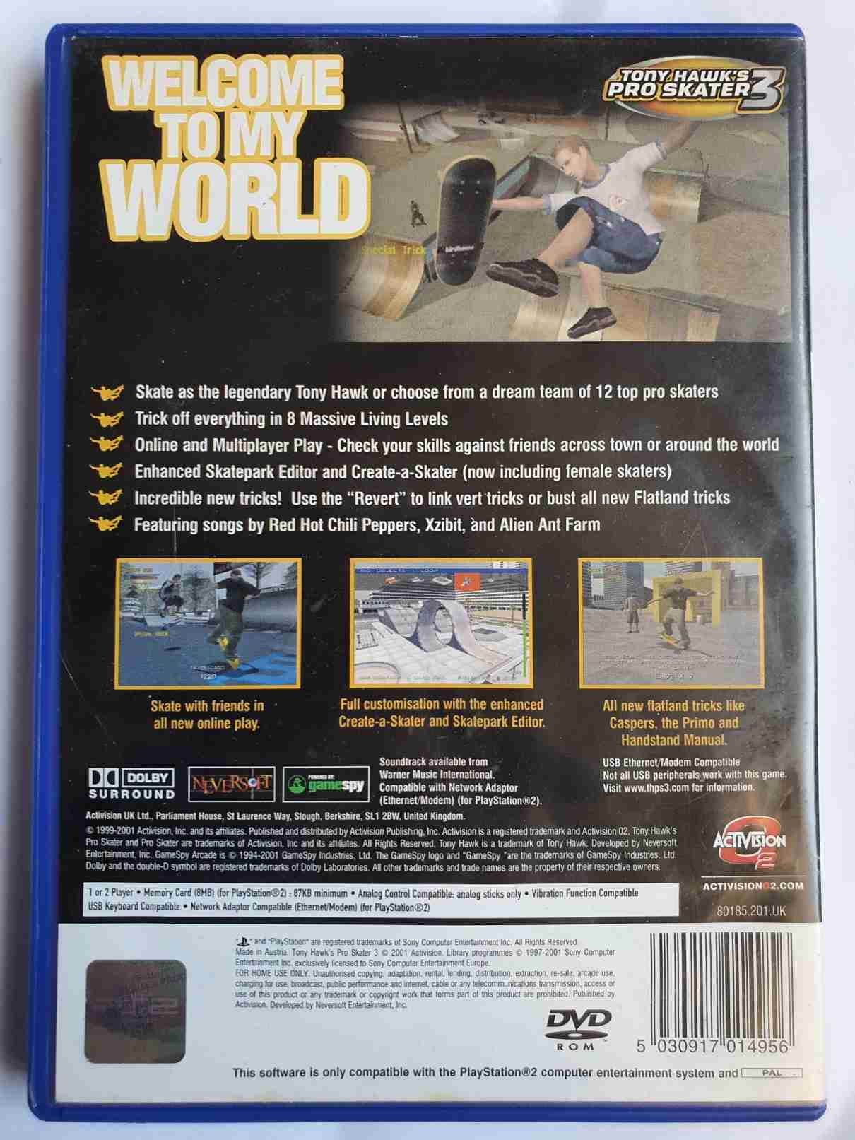 TONY HAWK,S PRO SKATER 3-EN-