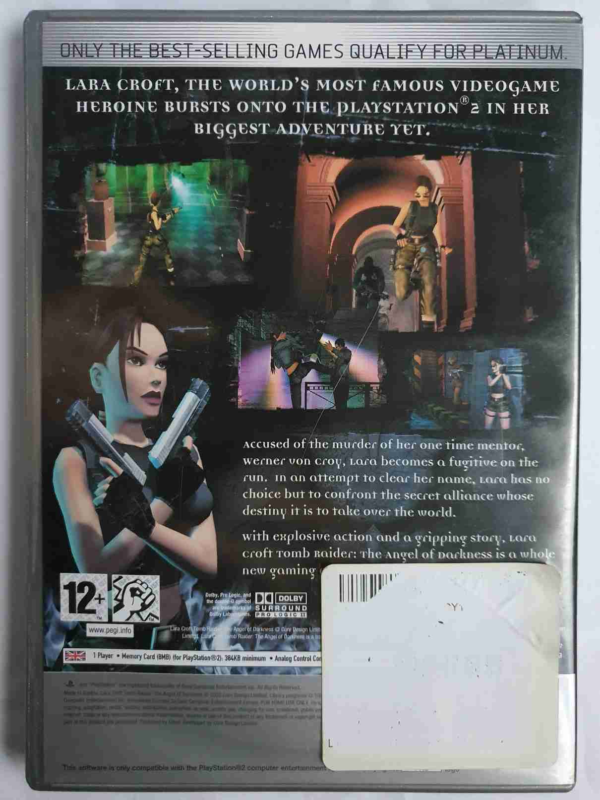 LARA CROFT TOMB RAIDER-THE ANGEL OF ARKNESS-EN-PLATINUM