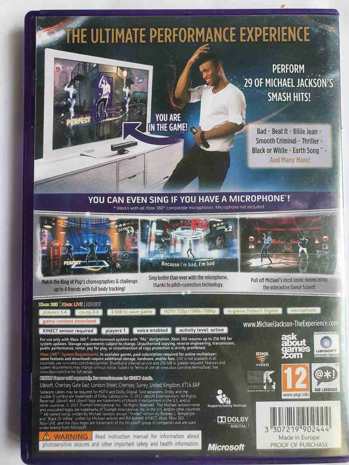 MICHAEL JACKSON THE EXPERIENCE-EN-