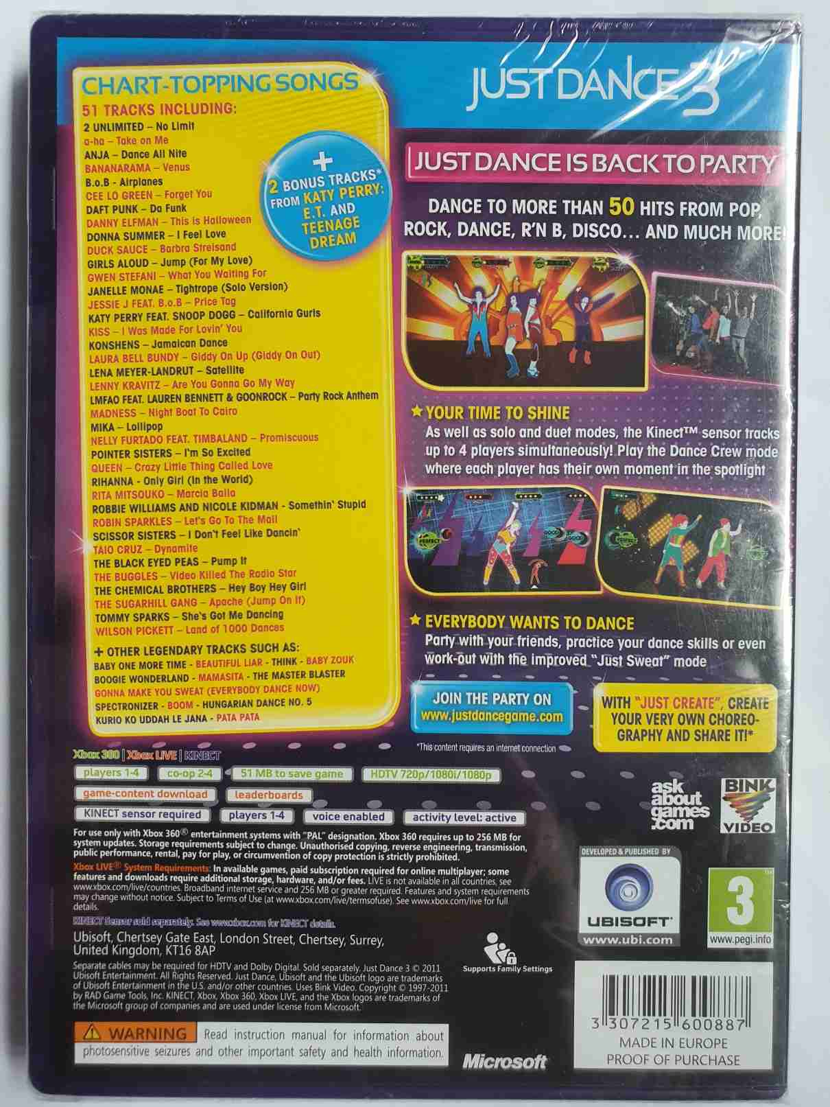 JUST DANCE 3 SPECIAL EDITION-NOVÁ TOVÁRNĚ UZAVŘENÁ-EN-
