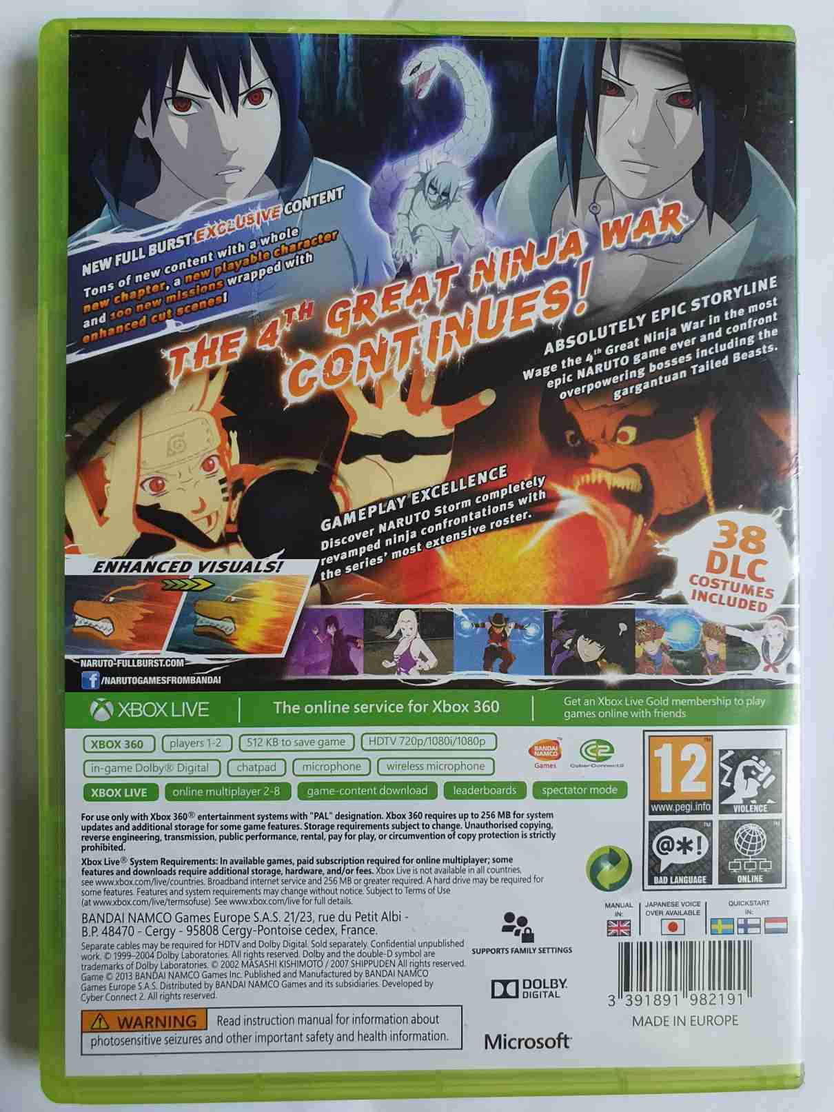 NARUTO SHIPPUDEN ULTIMATE NINJA STORM 3 FULL BURST-EN-