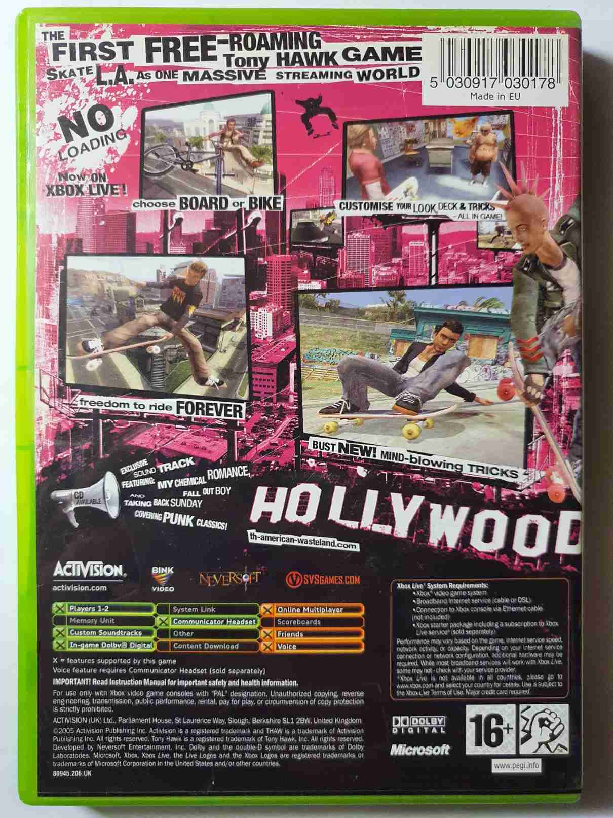 TONY HAWK,S AMERICAN WASTELAND-EN-