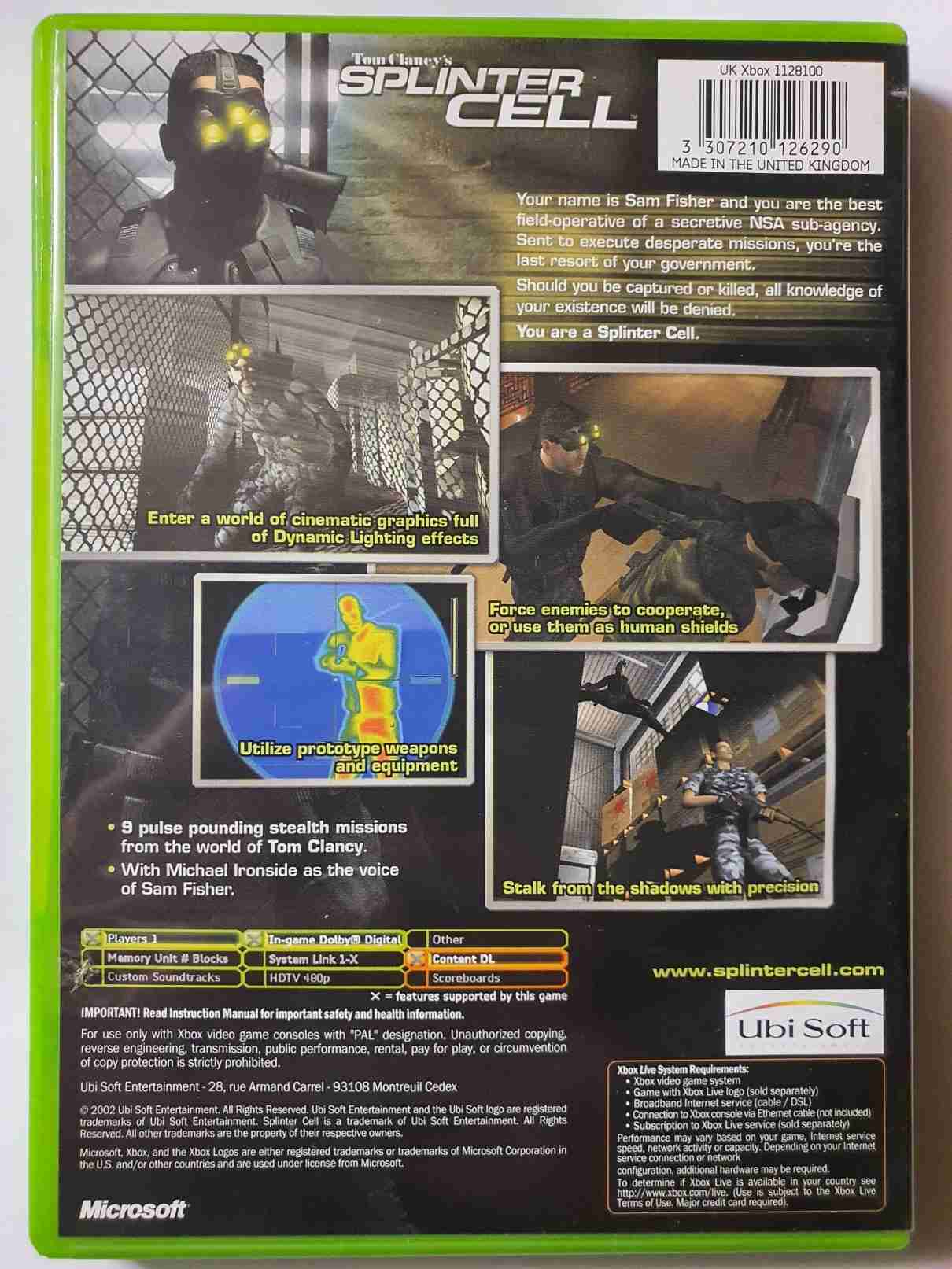 TOM CLANCY,S SPLINTER CELL-EN-