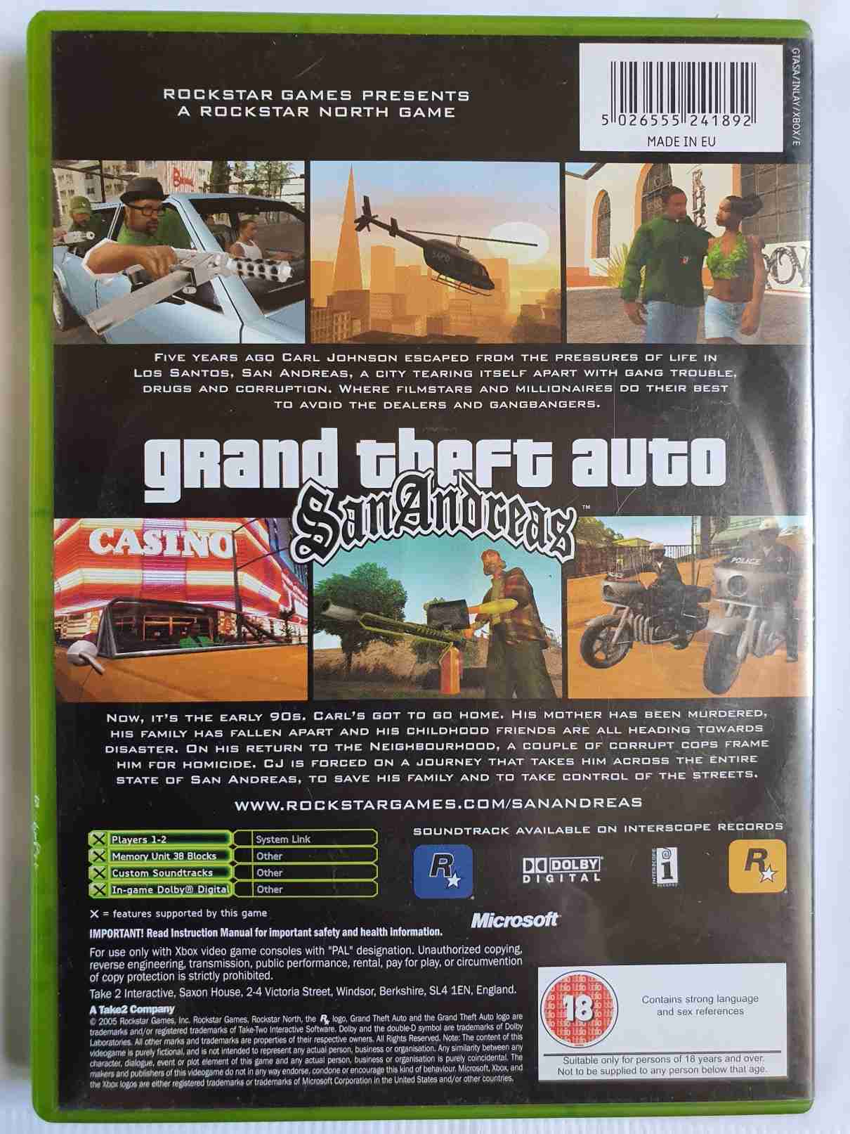 GRAND THEFT AUTO SANANDREAS