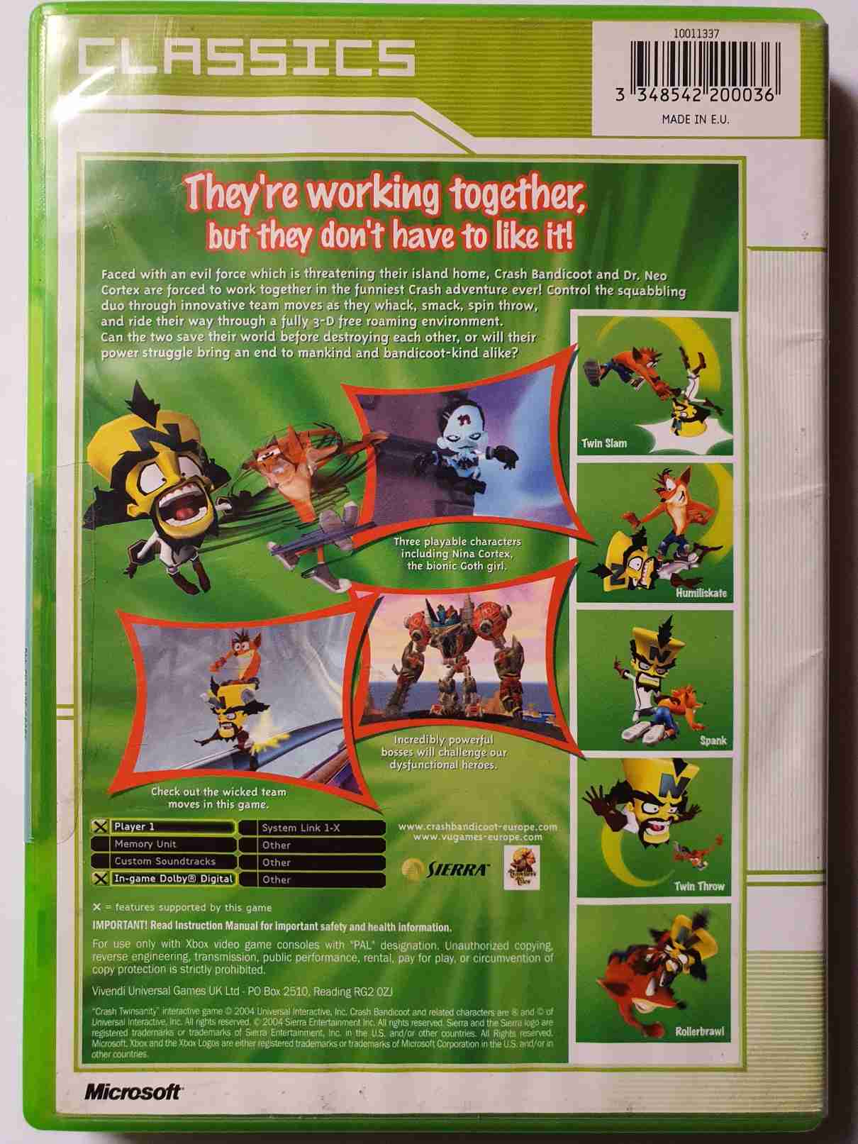 CRASH TWINSANITY-CLASSICS-EN-