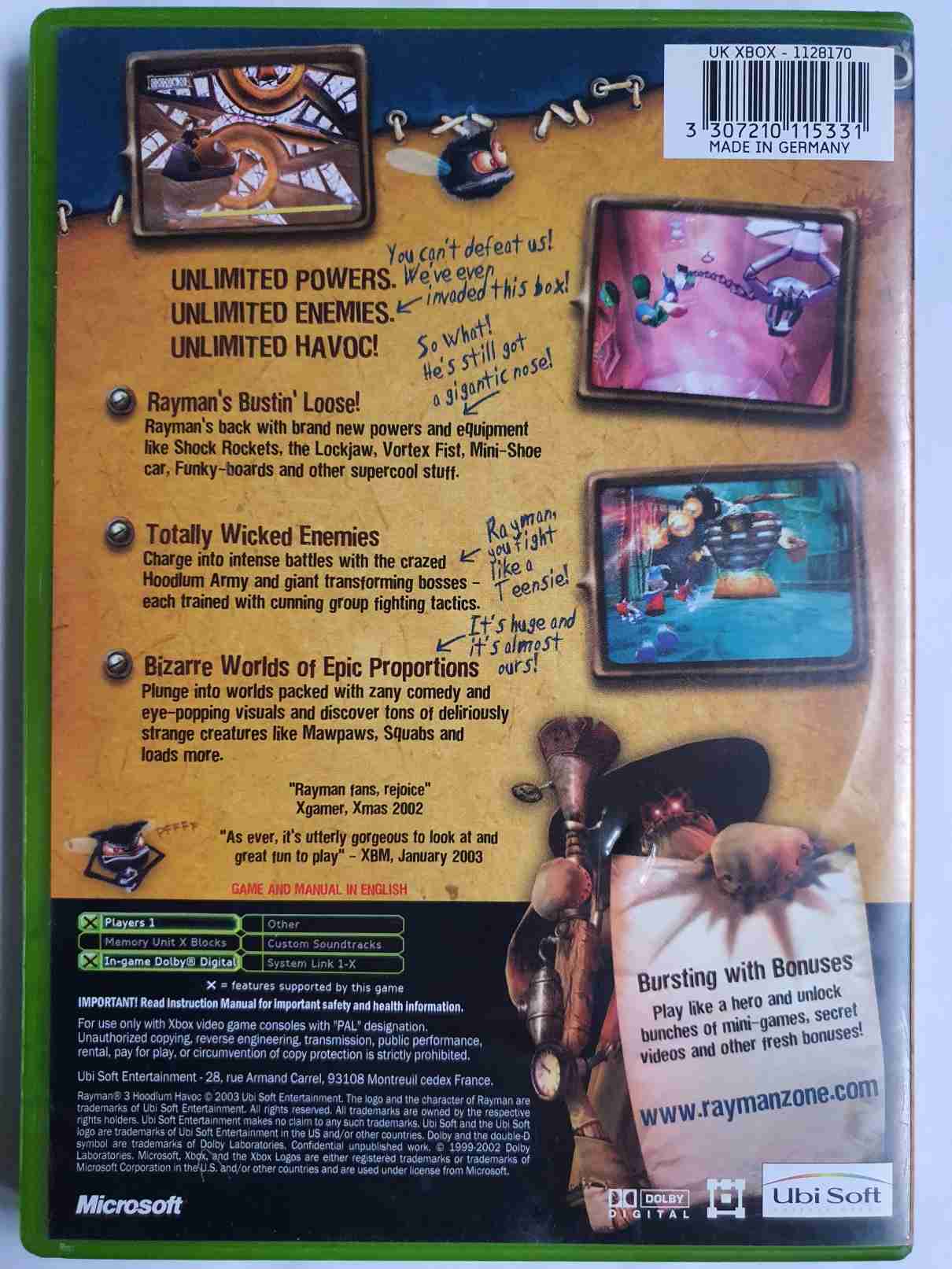 RAYMAN 3 HOODLUM HAVOC-EN-