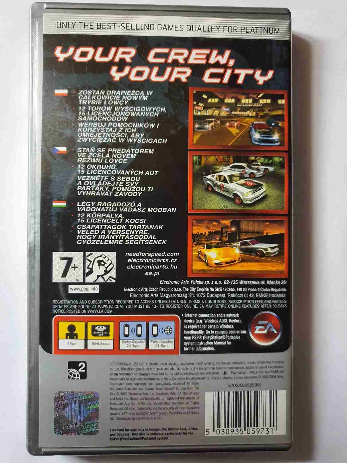 NEED FOR SPEED CARBON OWN THE CITY-EN-PLATINUM-