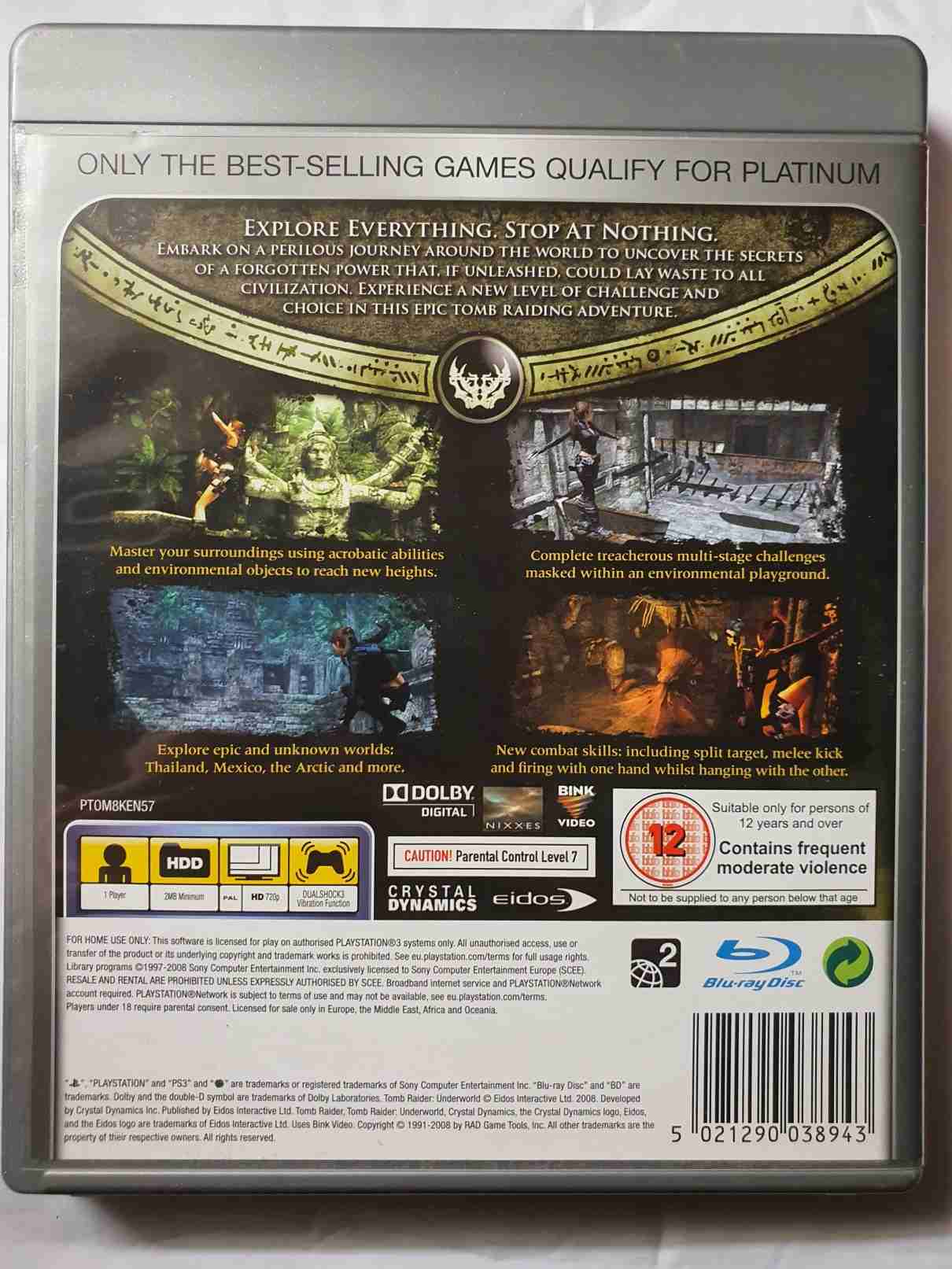 TOMB RAIDER UNDERWORLD-EN-PLATINUM