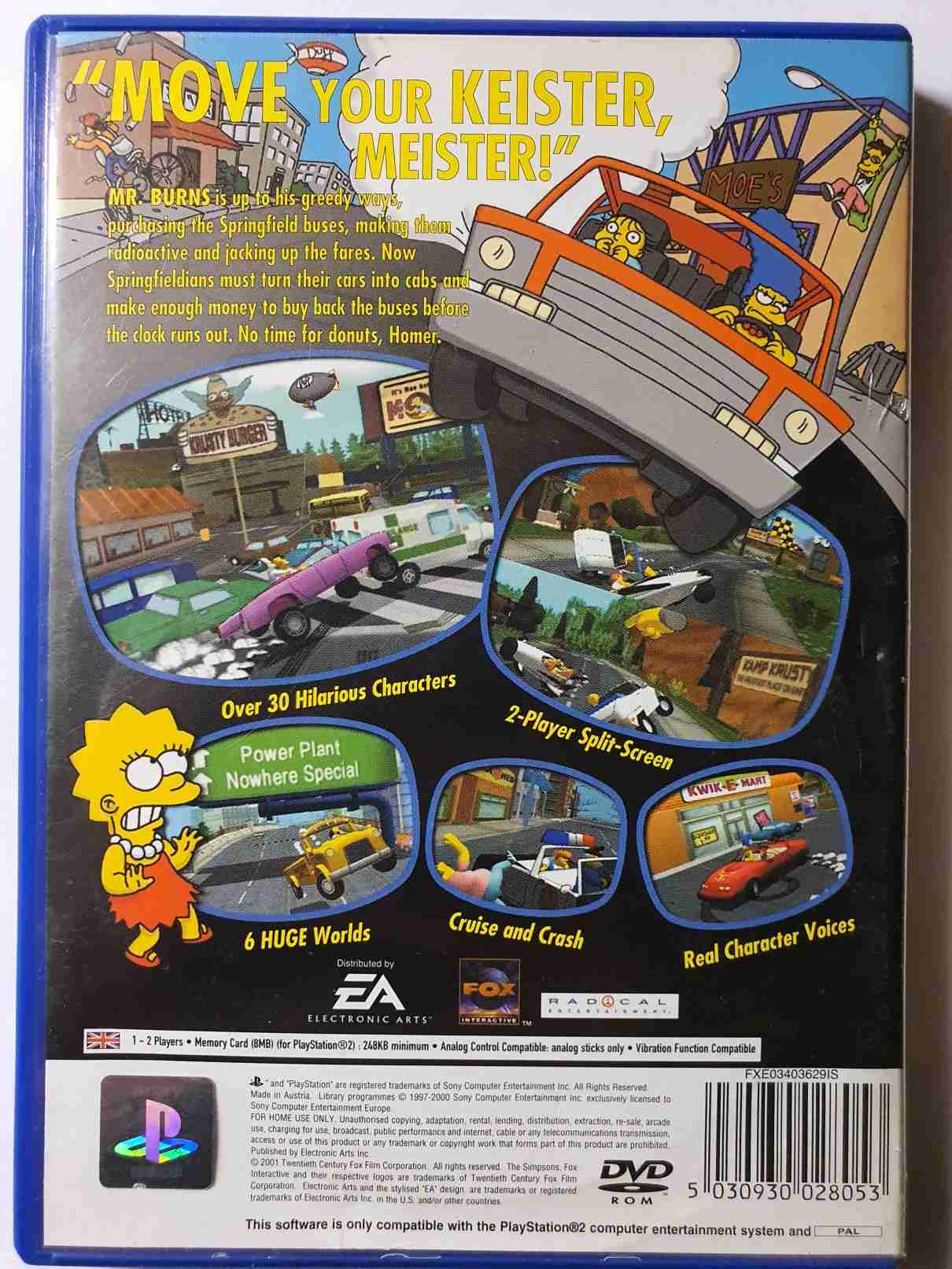 THE SIMPSONS ROAD RAGE-EN-