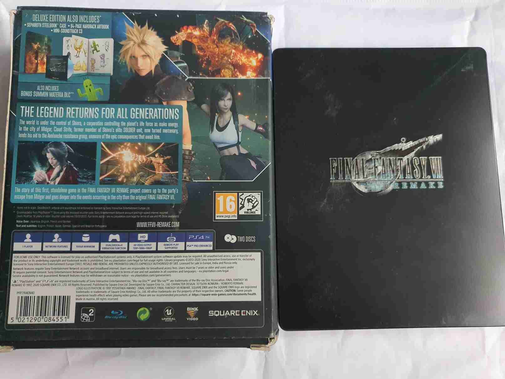 STEELBOOK -FINAL FANTASY VII- REMAKE- DELUXE EDITION 