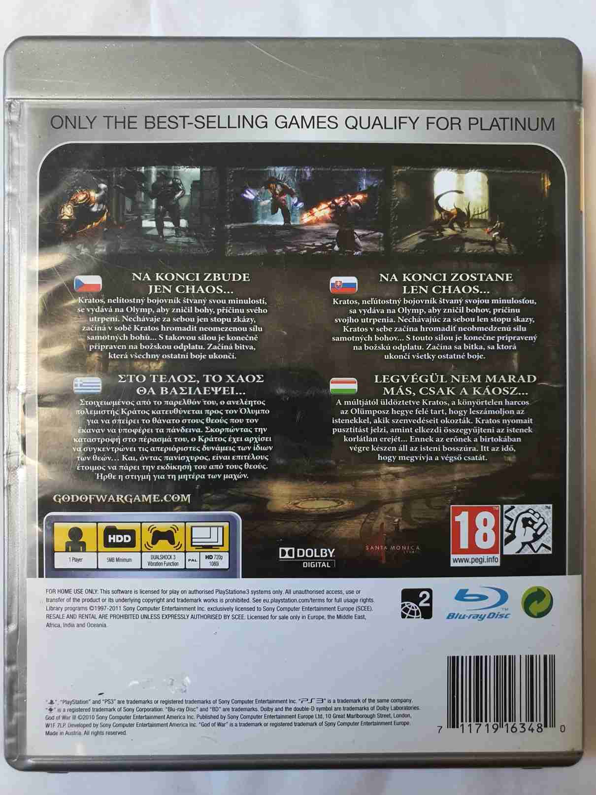 GOD OF WAR 3 -EN- PLATINUM