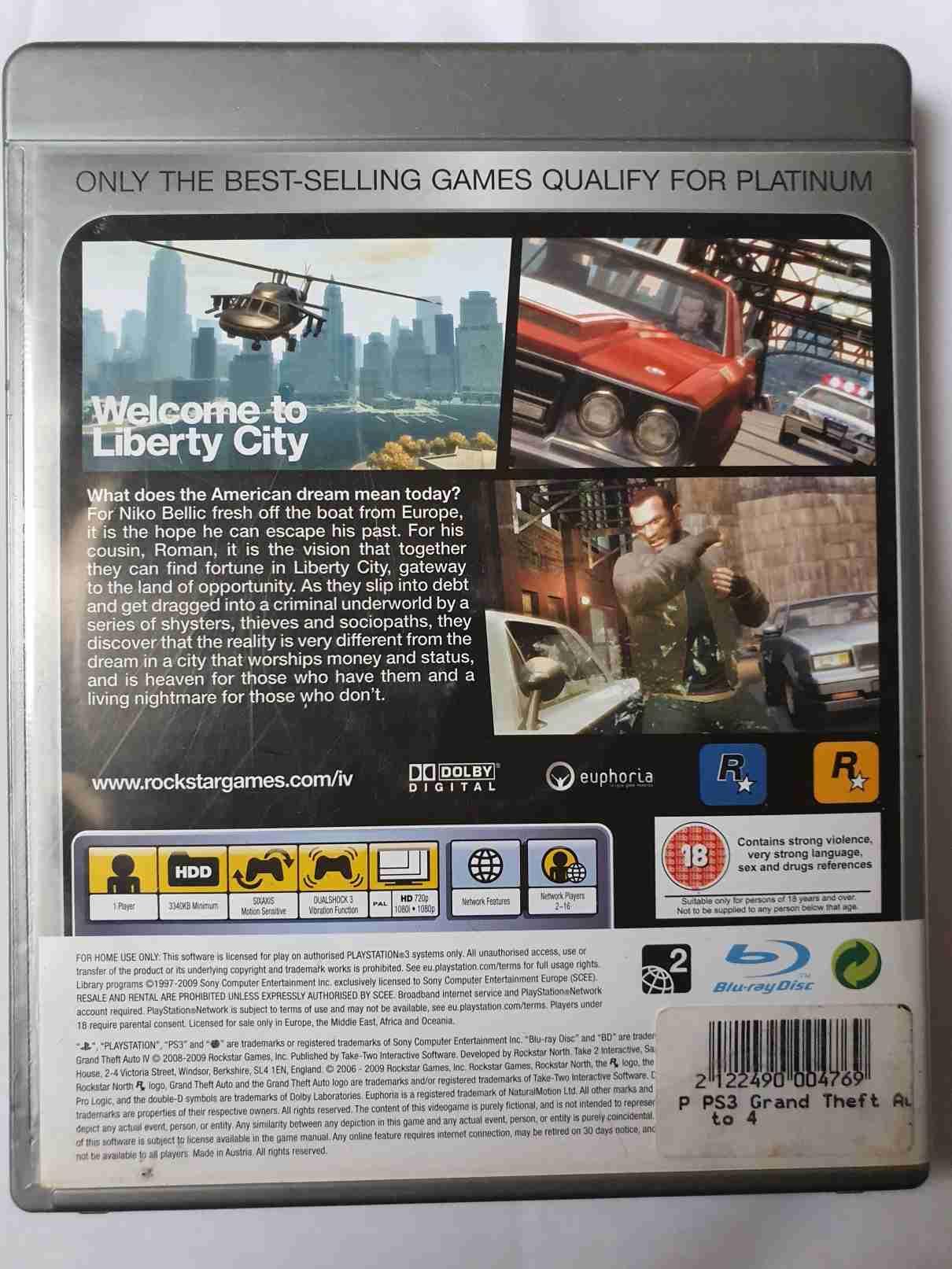 GRAND THEFT AUTO IV -EN- PLATINUM 