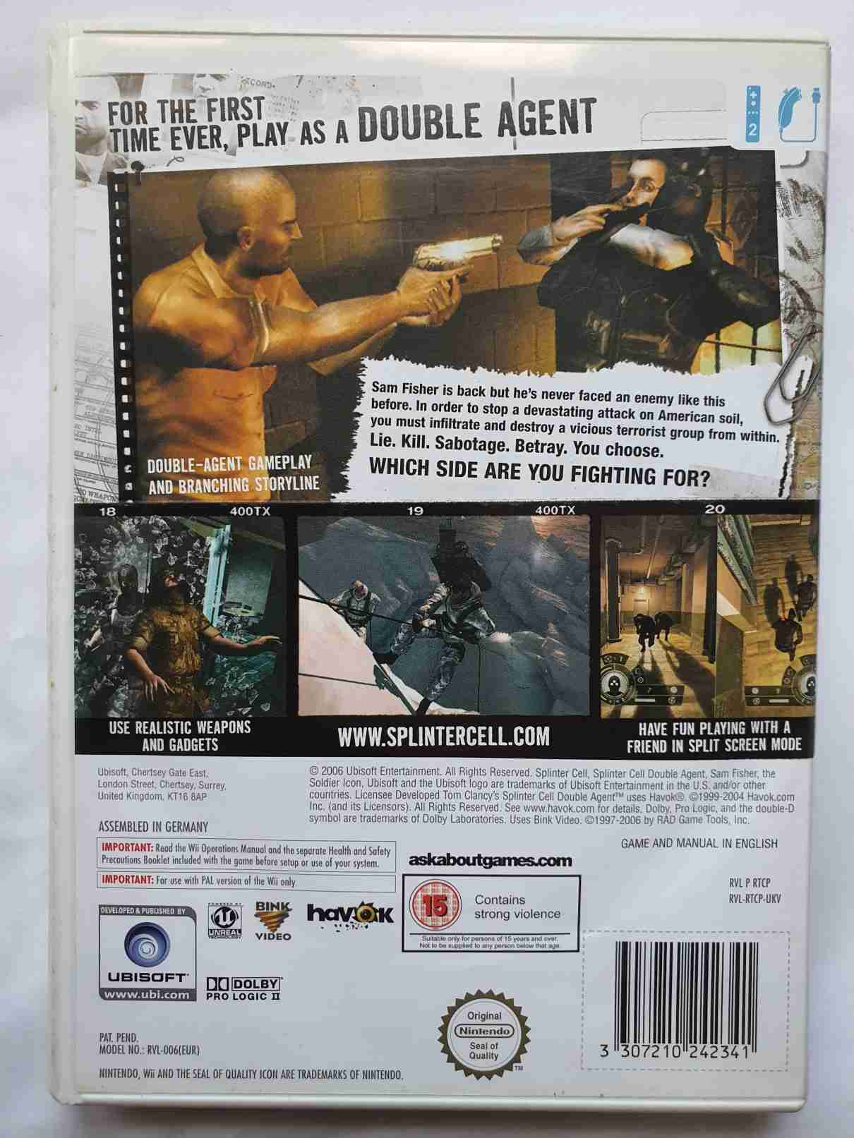 TOM CLANCY,S SPLINTER CELL DOUBLE AGENT - EN -