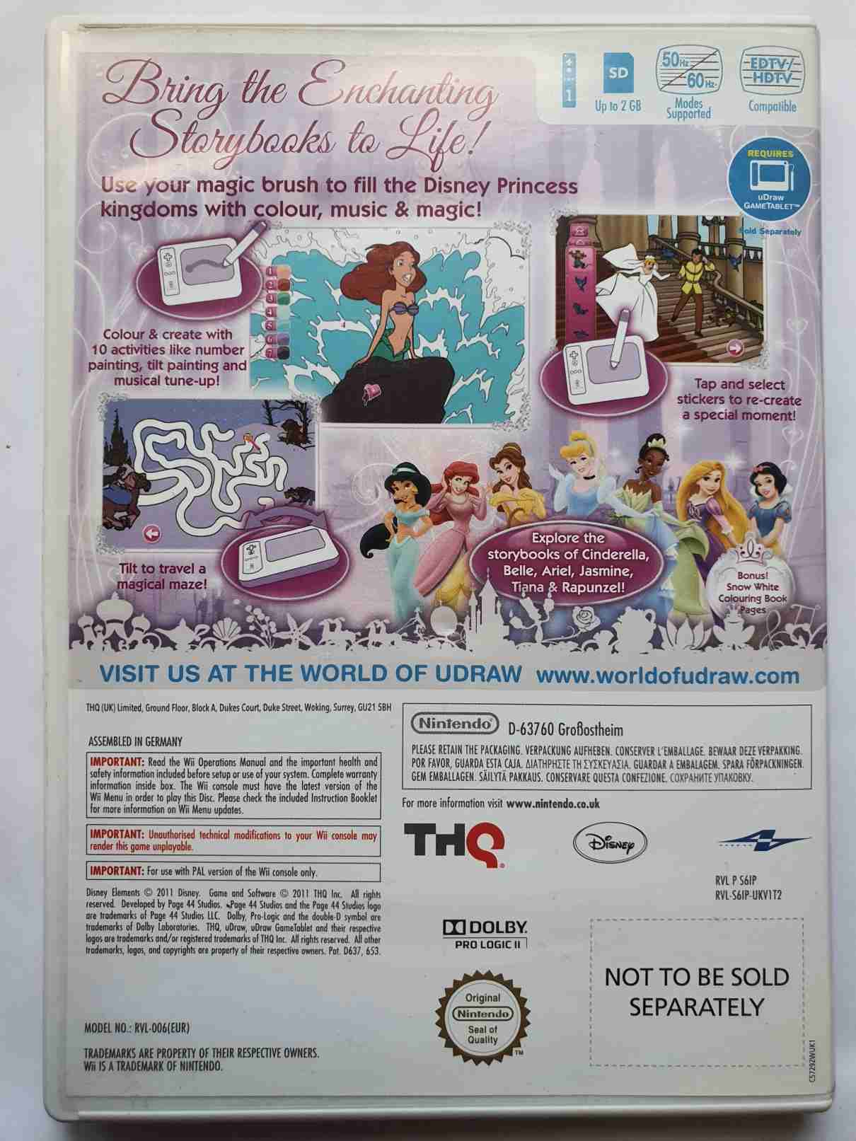 UDRAW DISNEY PRINCESS ENCHANTING STORYBOOKS -EN-